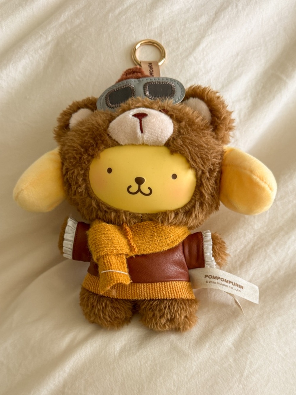 Sanrio Pompompurin Plush Keychain